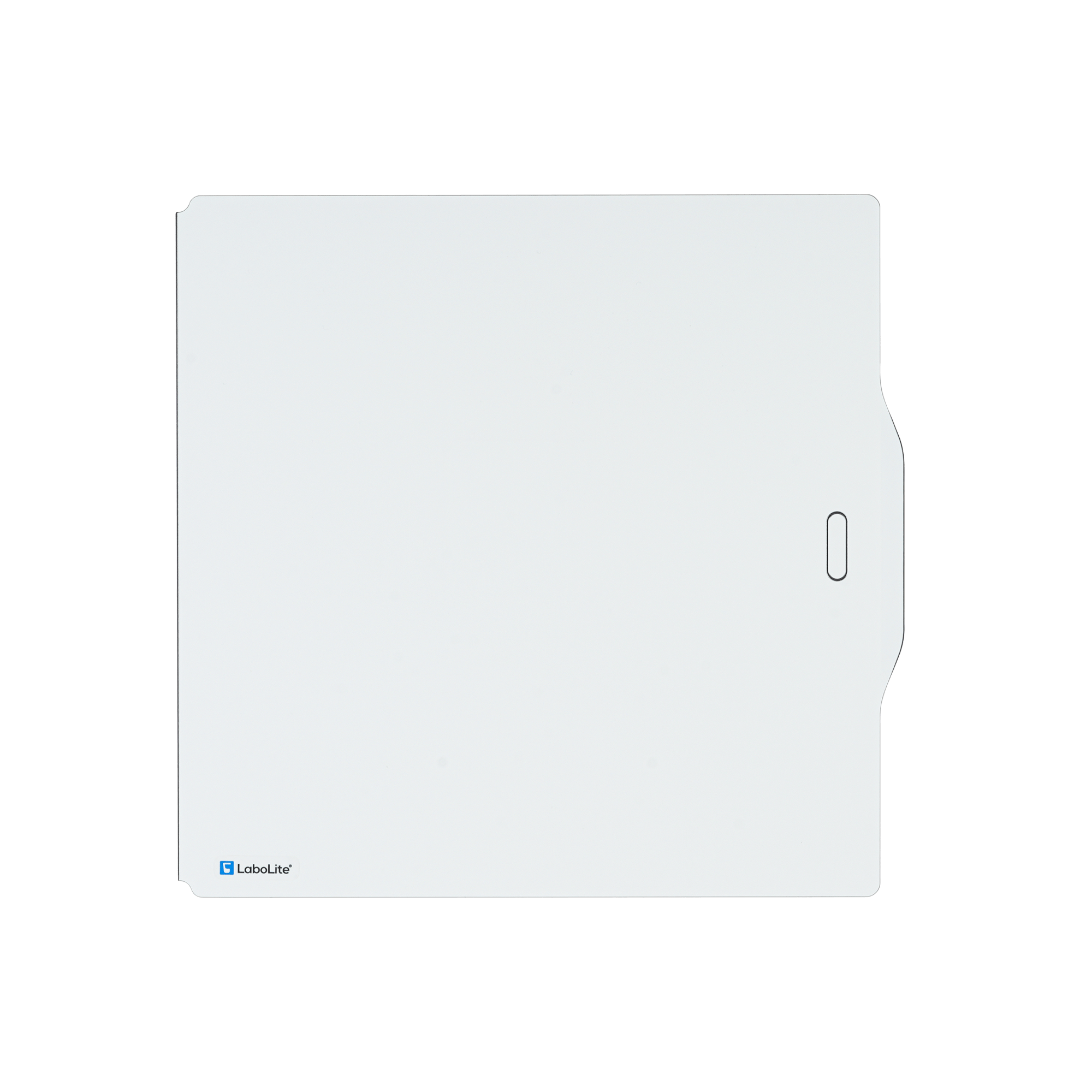 LaboLite® Labordurchreiche, Frontansicht in Platinweiß, geschlossen